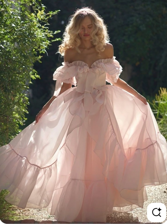 Selkie Dresses & Skirts - Selkie Blush Pink Ruffled Wedding Gown